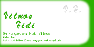 vilmos hidi business card